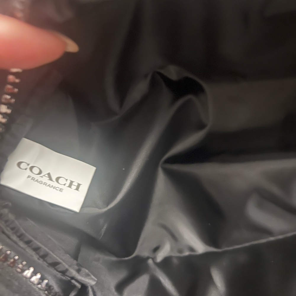 Coach Black Converted Bag with Silver Charm - Picture 6 of 7